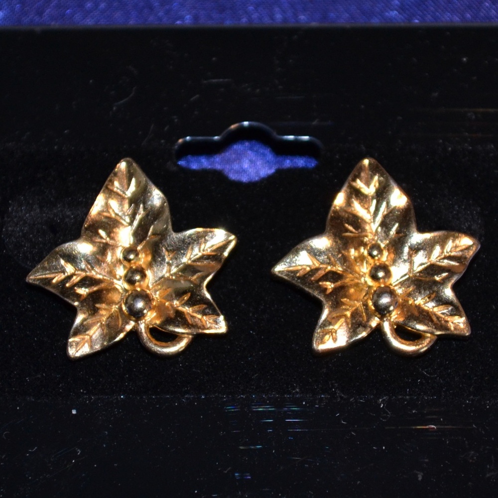 Holly Leaf Earrings-FREE with Purchase*